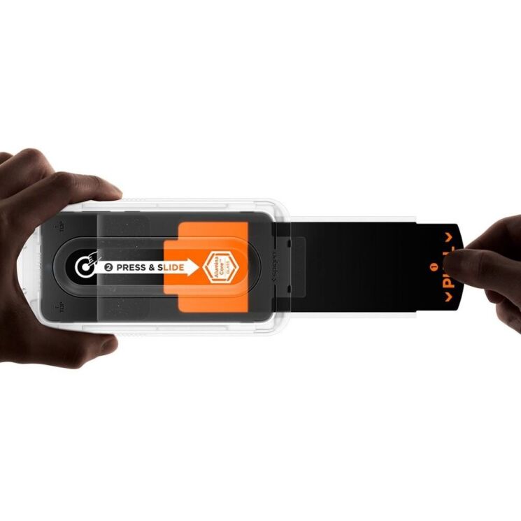 Защитное стекло Spigen Glas.tR EZ Fit Pro для Samsung Galaxy S25 FE (S731) AGL10203: фото 7 из 14