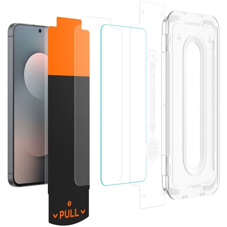 Защитное стекло Spigen Glas.tR EZ Fit Pro для Samsung Galaxy S25 FE (S731) AGL10203: фото 3 из 14