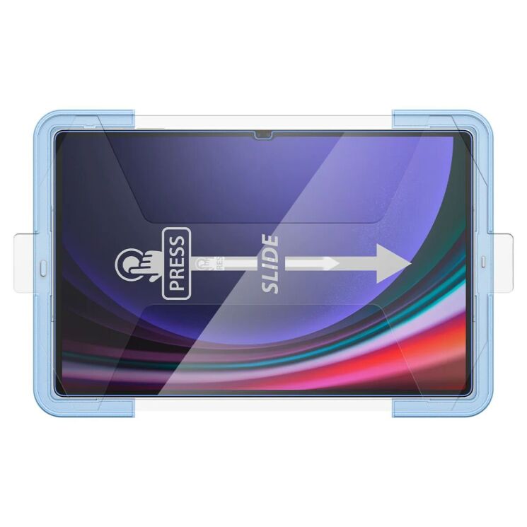 Захисне скло Spigen (SGP) Screen Protector EZ Fit Glas.tR (FT) для Samsung Galaxy Tab S9 Ultra (X910/916): фото 7 з 13