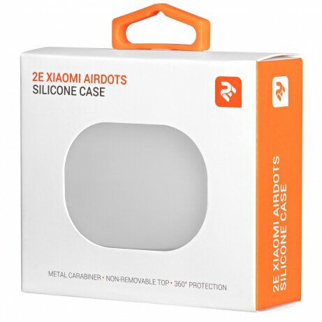 Защитный чехол 2E Pure Color Silicone для Redmi Airdots - White: фото 3 из 3