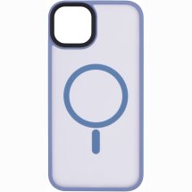 Защитный чехол 2Е Soft Touch MagSafe для iPhone 15 Plus - Light Blue: фото 1 из 3