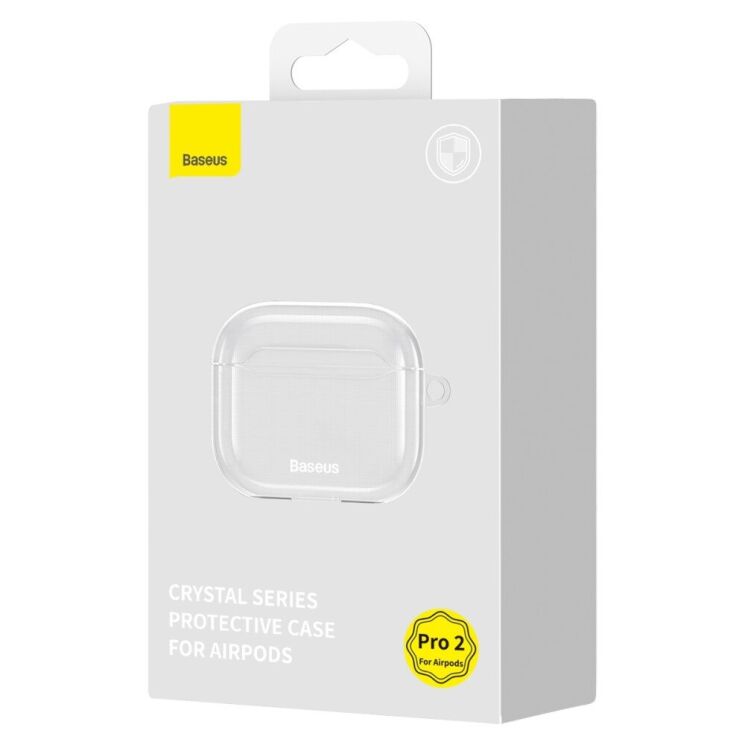 Захисний чохол BASEUS Crystal Case для Apple AirPods Pro 2 - Transparent: фото 4 з 20
