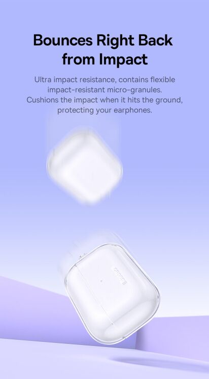 Захисний чохол BASEUS Crystal Case для Apple AirPods Pro 2 - Transparent: фото 9 з 20