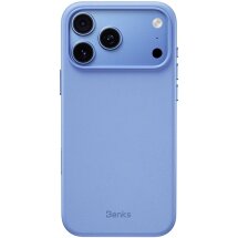 Защитный чехол BENKS Q2 Organic Leather для iPhone 18 Pro Max / 17 Pro Max - Baby Blue: фото 1 из 12
