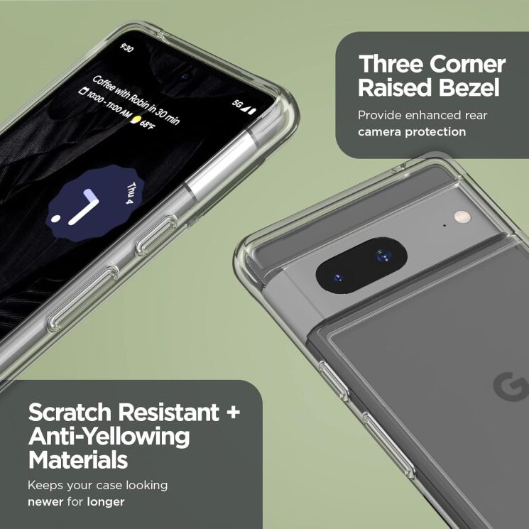 Защитный чехол Case-Mate Tough для Google Pixel 7a - Clear: фото 12 из 14