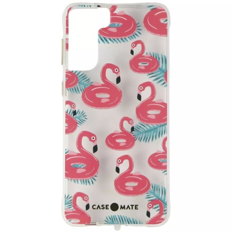 Защитный чехол Case-Mate Tough Prints для Samsung Galaxy S21 Plus (G996) CM047256 - Float On Flamingos: фото 1 из 3