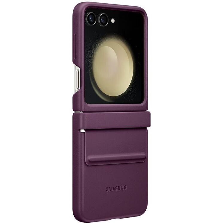 Захисний чохол Copiex Leather Cover (FF) для Samsung Galaxy Flip 5 - Purple: фото 2 з 5