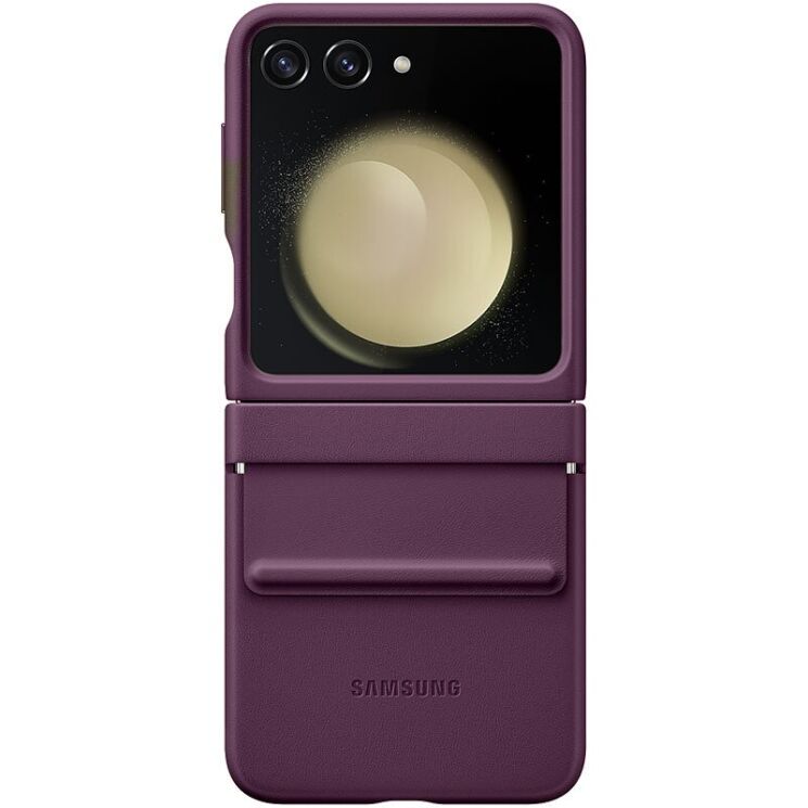 Захисний чохол Copiex Leather Cover (FF) для Samsung Galaxy Flip 5 - Purple: фото 1 з 5