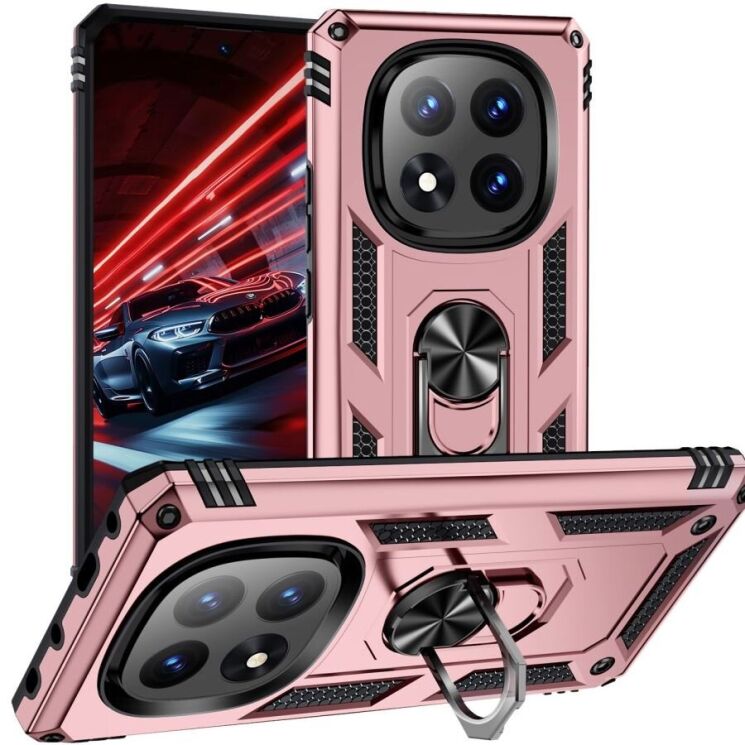 Защитный чехол Deexe Armor Case для Xiaomi Redmi Note 14 Pro 5G / Poco X7 - Rose Gold: фото 1 из 7