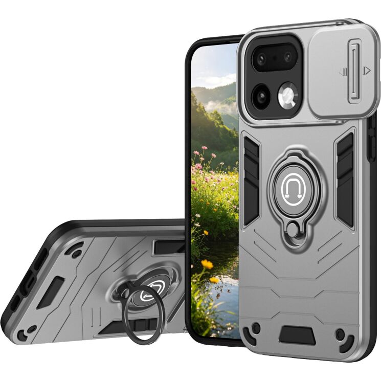 Защитный чехол Deexe Armor MagShield для Realme 16 Pro Plus - Grey: фото 1 из 7
