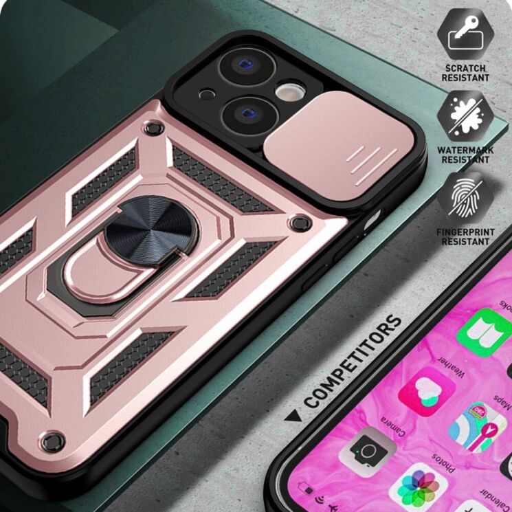 Защитный чехол Deexe Armor Shield для Apple iPhone 13 - Black: фото 6 из 8