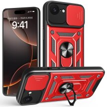 Защитный чехол Deexe Armor Shield для Apple iPhone 16e - Red: фото 1 из 10