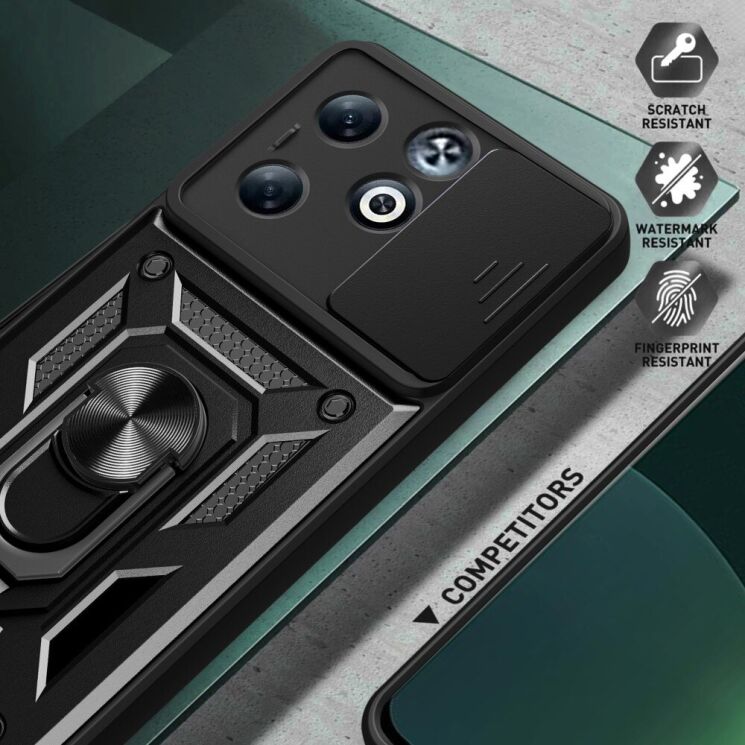 Защитный чехол Deexe Armor Shield для Infinix Smart 8 Plus - Green: фото 5 из 9