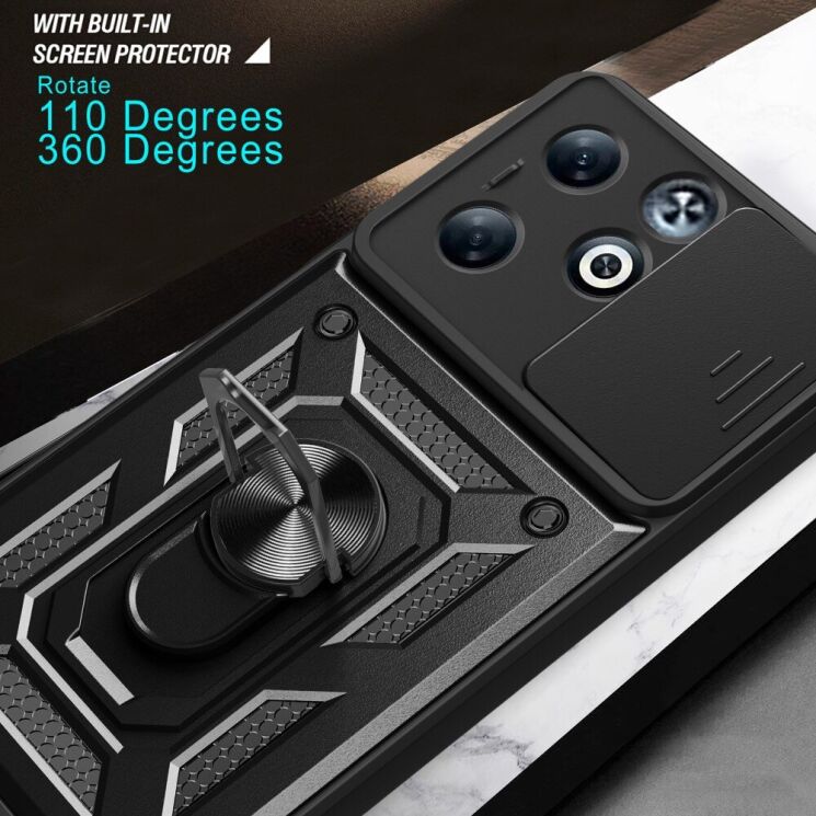 Защитный чехол Deexe Armor Shield для Infinix Smart 8 Plus - Green: фото 7 из 9
