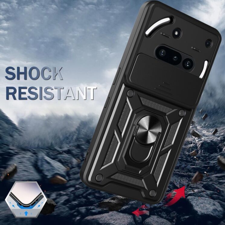 Защитный чехол Deexe Armor Shield для Nothing Phone (3a) - Black: фото 5 из 9