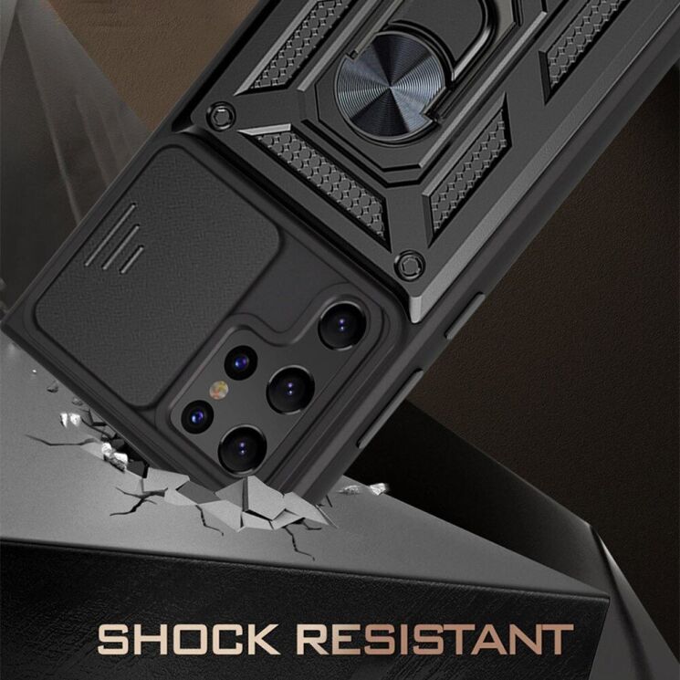 Защитный чехол Deexe Armor Shield для Samsung Galaxy S22 Ultra (S908) - Black: фото 3 из 9