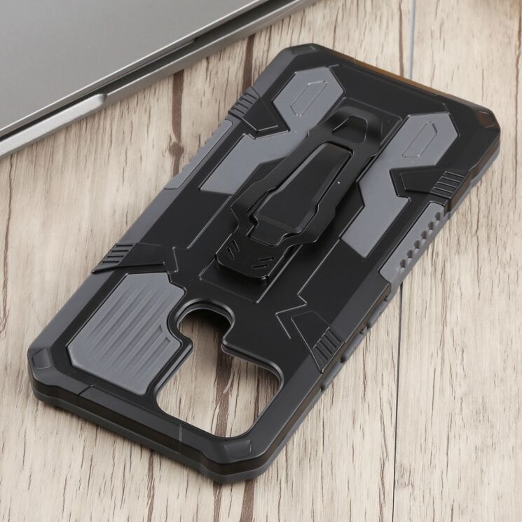 Защитный чехол Deexe Armor Warrior для Infinix Smart 6 (X6511) - Grey: фото 4 из 5