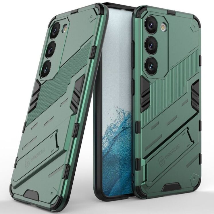 Защитный чехол Deexe Bibercas для Samsung Galaxy S23 Plus - Green: фото 2 из 9