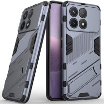 Защитный чехол Deexe Bibercas для Xiaomi Poco F6 Pro - Dark Blue: фото 1 из 8
