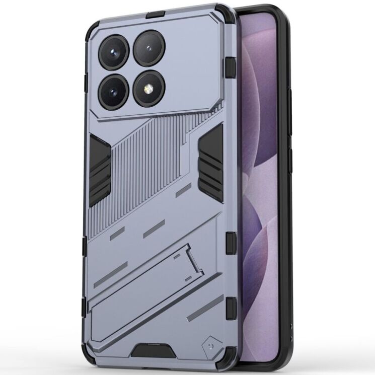 Защитный чехол Deexe Bibercas для Xiaomi Poco F6 Pro - Dark Blue: фото 2 из 8