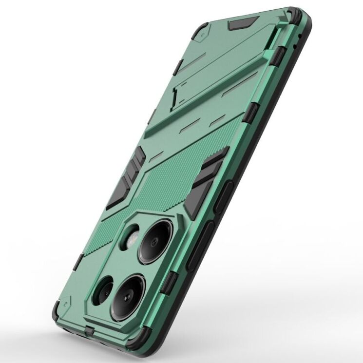 Защитный чехол Deexe Bibercas для Xiaomi Redmi Note 13 Pro 4G / Poco M6 Pro - Green: фото 4 из 7