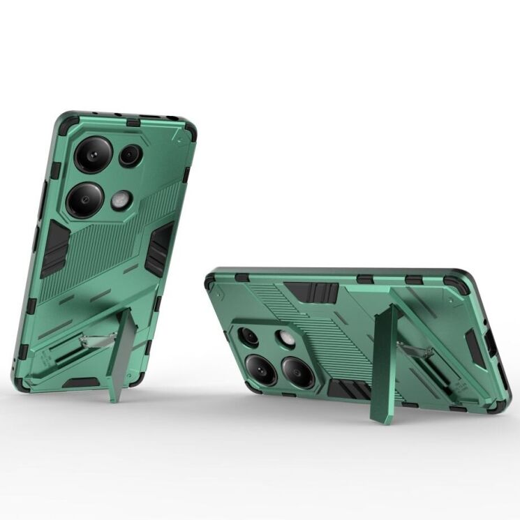 Защитный чехол Deexe Bibercas для Xiaomi Redmi Note 13 Pro 4G / Poco M6 Pro - Green: фото 3 из 7
