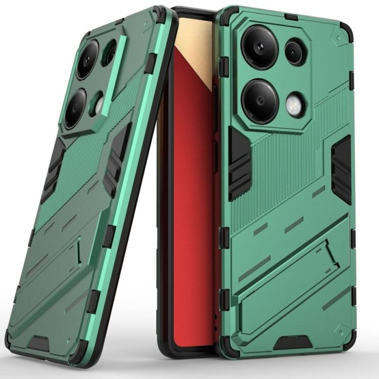 Защитный чехол Deexe Bibercas для Xiaomi Redmi Note 13 Pro 4G / Poco M6 Pro - Green: фото 1 из 7