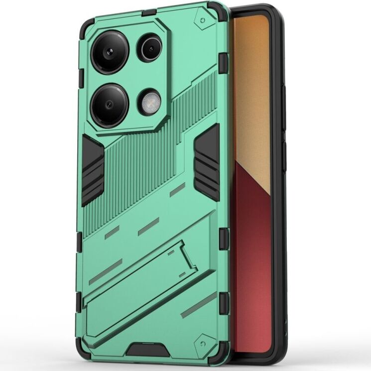 Защитный чехол Deexe Bibercas для Xiaomi Redmi Note 13 Pro 4G / Poco M6 Pro - Green: фото 2 из 7