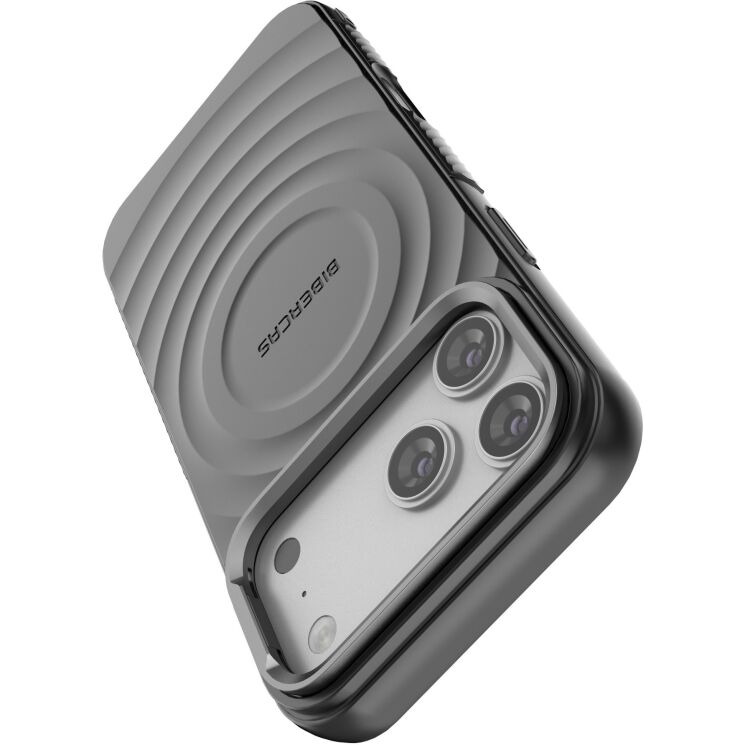 Захисний чохол Deexe Bibercas Ripple для iPhone 18 Pro Max / 17 Pro Max - Black: фото 5 з 9