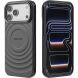 Захисний чохол Deexe Bibercas Ripple для iPhone 18 Pro Max / 17 Pro Max - Black (423829B). Фото 6 з 9