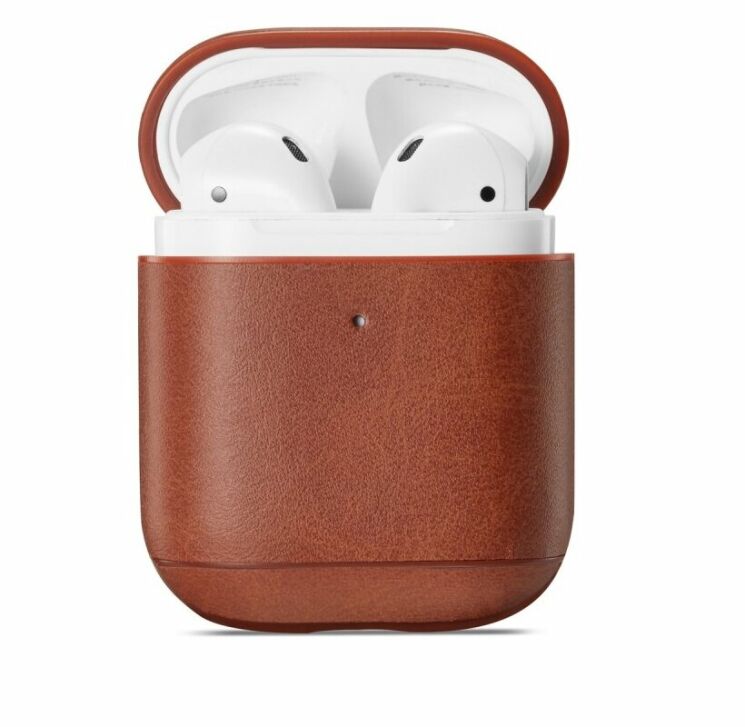 Защитный чехол Deexe Classic Case для Apple AirPods 1 / 2 - Coffee: фото 2 из 11