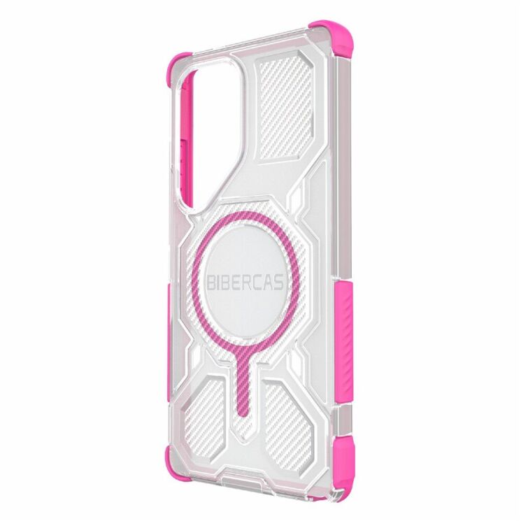Захисний чохол Deexe Clear Bibercas для Samsung Galaxy S25 Ultra (S938) - Pink: фото 4 з 7