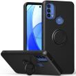 Защитный чехол Deexe Color Shell для Motorola Moto E40 - Black (302500B)