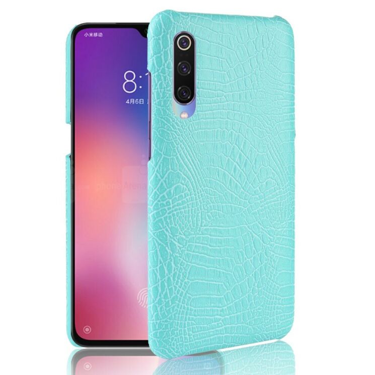 Захисний чохол Deexe Croco Style для Xiaomi Mi CC9 / Mi 9 Lite - Baby Blue: фото 1 з 4