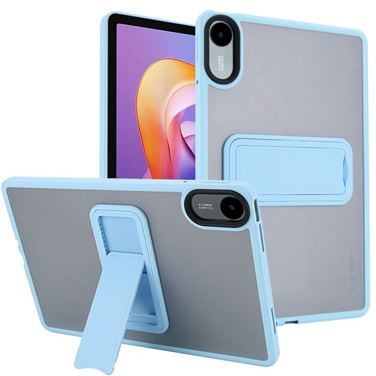 Защитный чехол Deexe Crystal Kickstand для Xiaomi Redmi Pad 2 - Baby Blue: фото 1 из 11