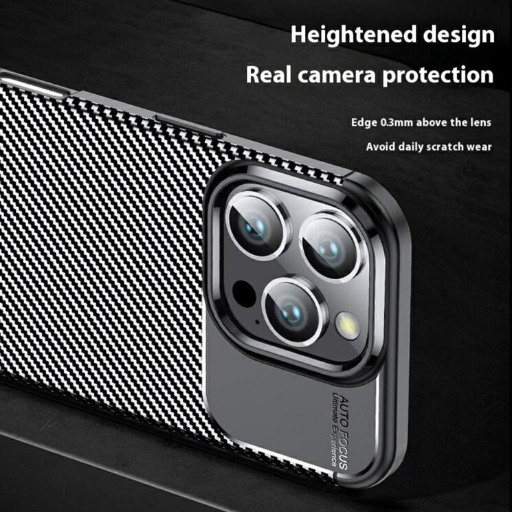 Защитный чехол Deexe Fusion для Apple iPhone 16 Pro - Black: фото 4 из 6