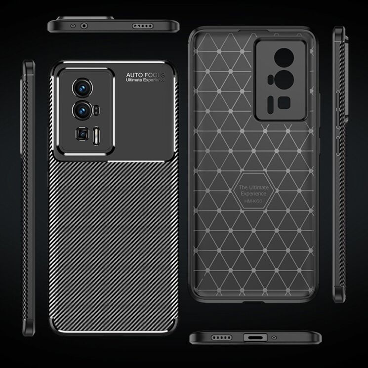 Защитный чехол Deexe Fusion для Xiaomi Poco F5 Pro / Redmi K60 / Redmi K60 Pro - Black: фото 17 из 17