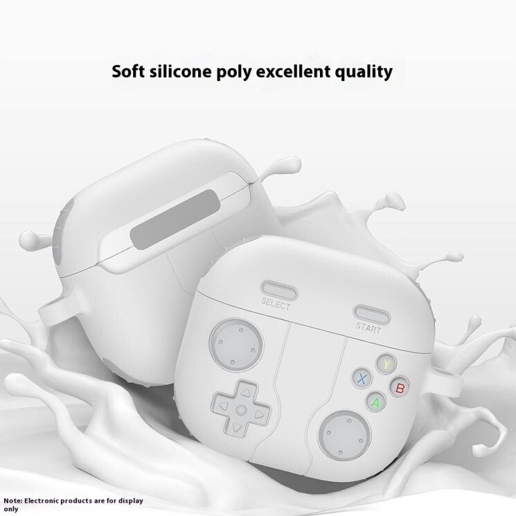 Защитный чехол Deexe Game Console для Apple AirPods 4 - Rock Grey: фото 4 из 9