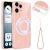 Захисний чохол Deexe Glitter Case with MagSafe для Nothing Phone (3a) Lite - Pink: фото 1 з 7