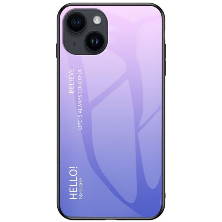 Захисний чохол Deexe Gradient Color для iPhone 15 - Pink / Purple: фото 1 з 7