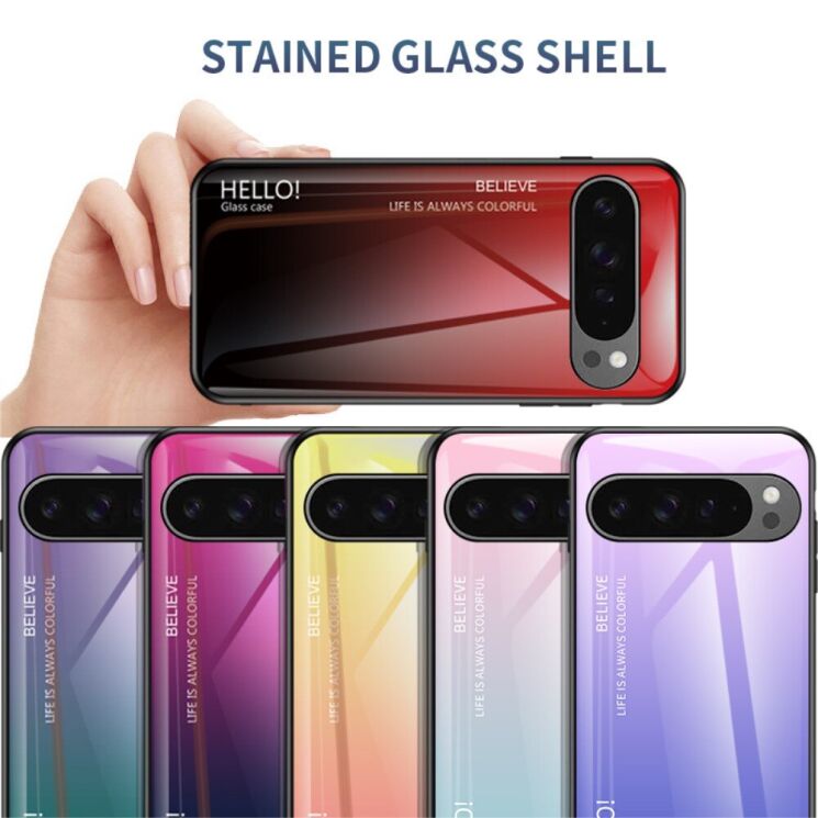 Защитный чехол Deexe Gradient Color для Google Pixel 9 Pro XL - Black / Red: фото 5 из 7