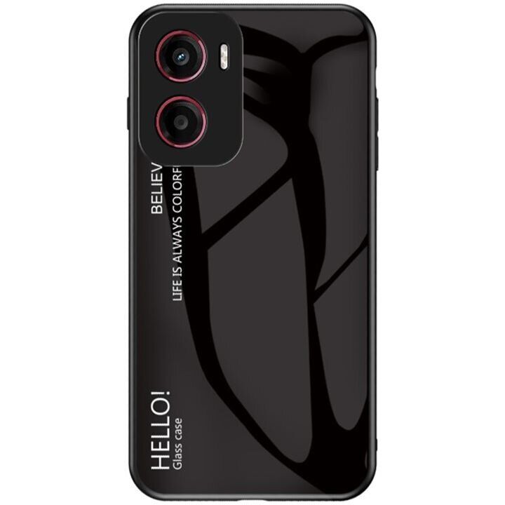 Защитный чехол Deexe Gradient Color для Motorola Moto G05 - Black: фото 1 из 11