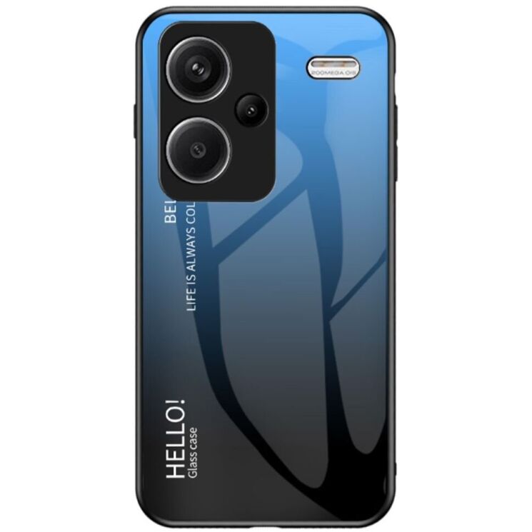Защитный чехол Deexe Gradient Color для Xiaomi Redmi Note 13 Pro+ - Black / Blue: фото 1 из 7