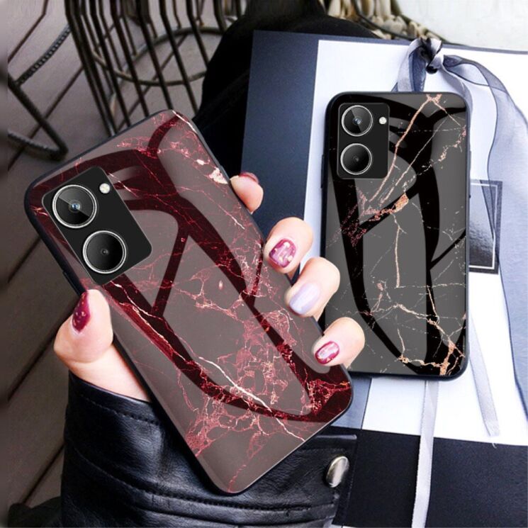 Захисний чохол Deexe Gradient Pattern для Realme 10 - Red: фото 5 з 6