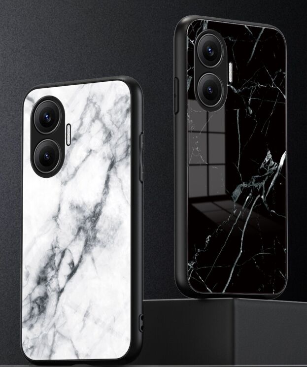 Защитный чехол Deexe Gradient Pattern для Xiaomi Poco F7 - Gold / Black: фото 2 из 10