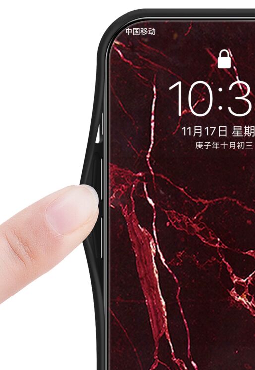 Защитный чехол Deexe Gradient Pattern для Xiaomi Poco F7 - Gold / Black: фото 4 из 10