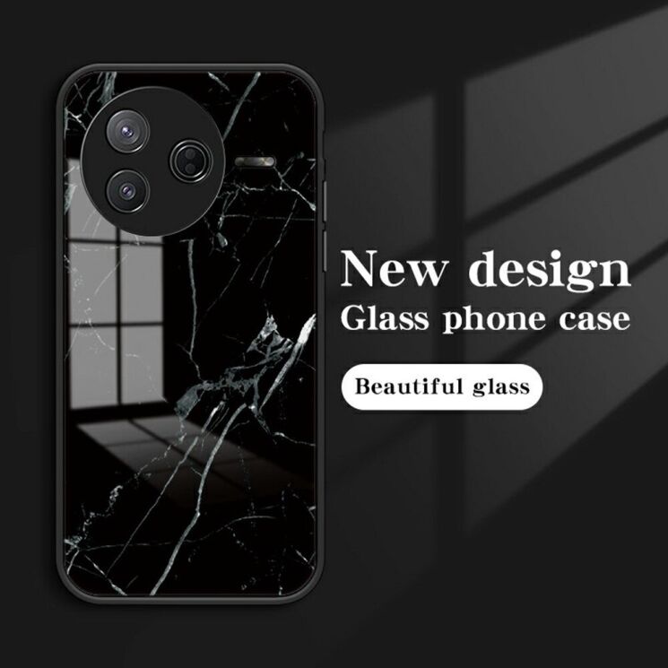Захисний чохол Deexe Gradient Pattern для Xiaomi Poco F7 Pro - Black: фото 2 з 8