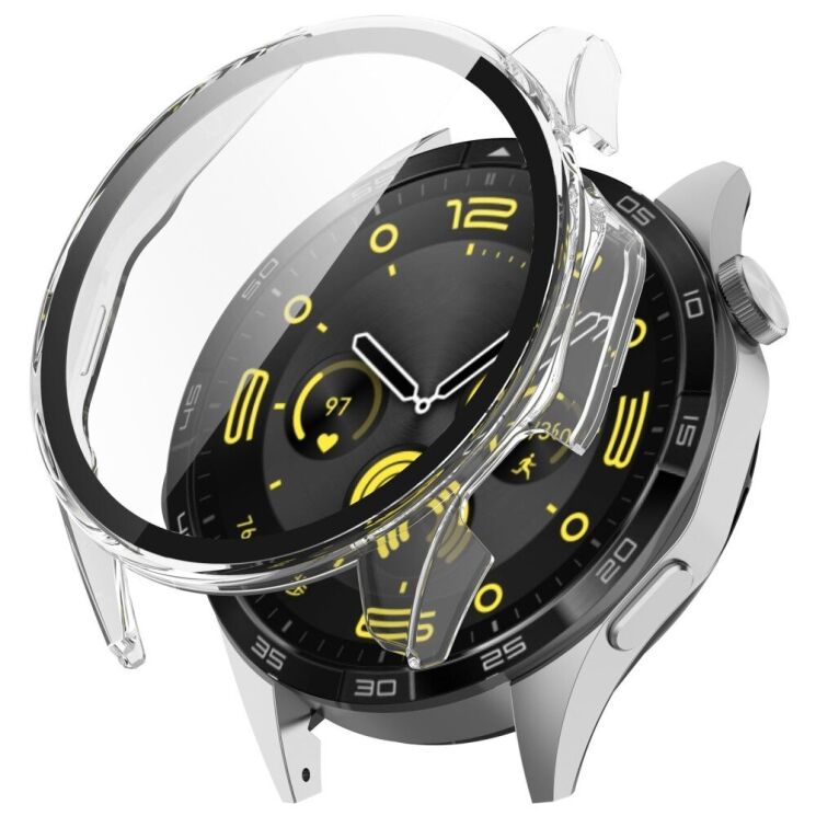 Защитный чехол Deexe Hard Frame для Huawei Watch GT 4 (46mm) - Transparent: фото 1 из 3