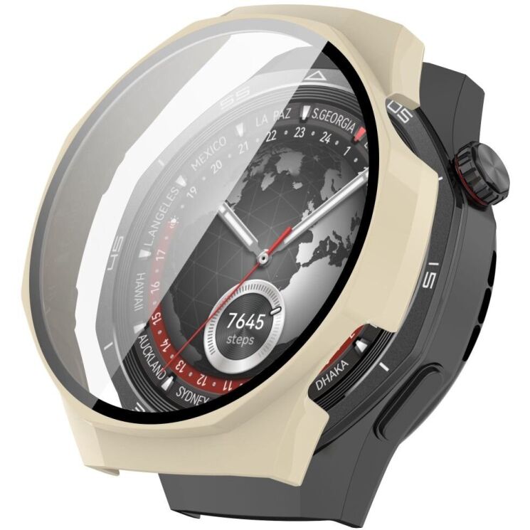 Захисний чохол Deexe Hard Frame для Huawei Watch GT 5 Pro (46mm) - Ivory White: фото 1 з 7