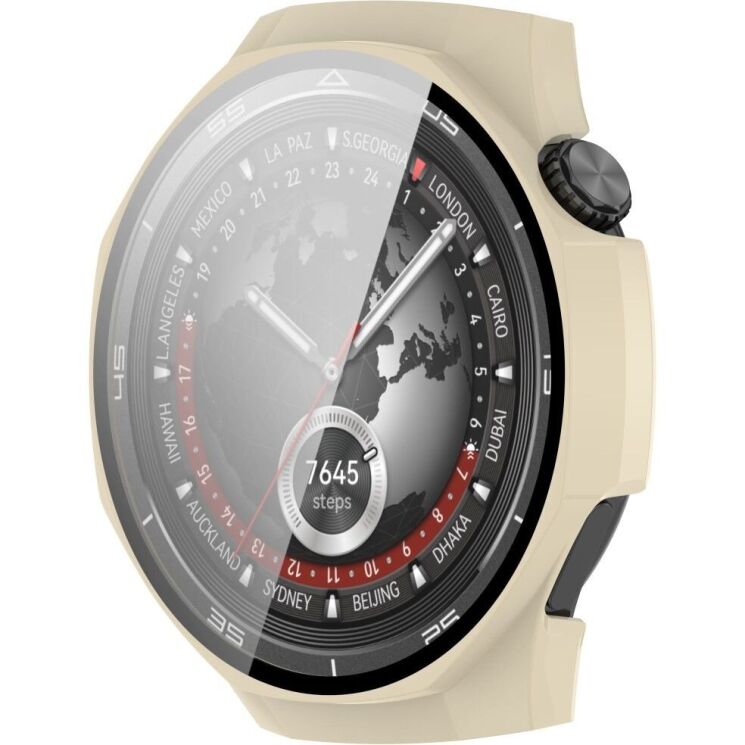 Захисний чохол Deexe Hard Frame для Huawei Watch GT 5 Pro (46mm) - Ivory White: фото 5 з 7
